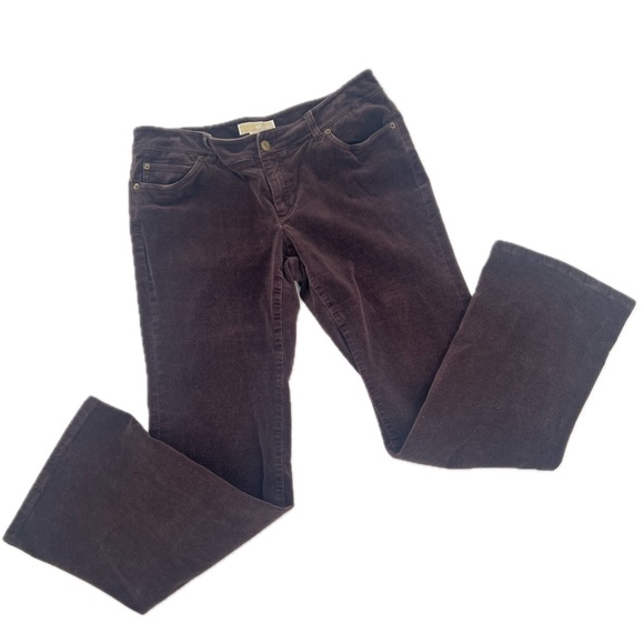 MICHAEL Michael Kors Brown Velour Stretch Cotton Boot Cut Jeans Size 10 - Picture 13 of 13